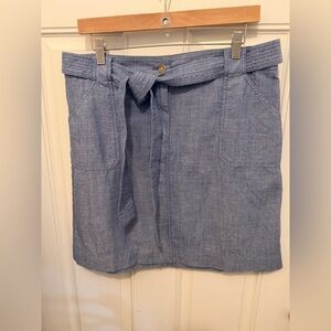 Talbots Soft Women’s Chambray A Line Skirt